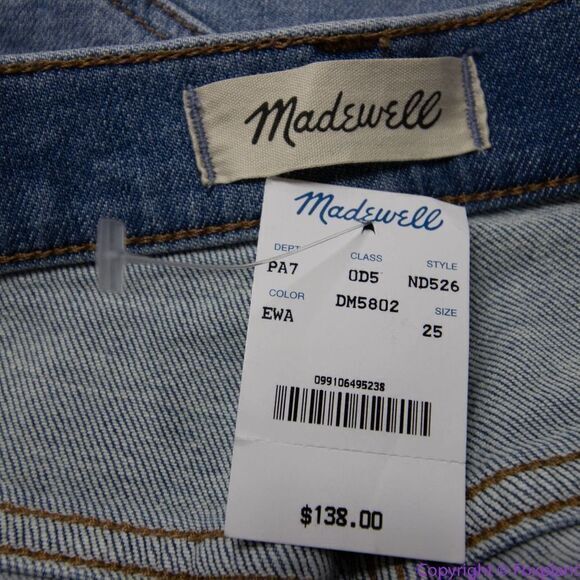 NEW Madewell Stovepipe Jeans in Euclid Wash, 25, ND526 - Picture 10 of 16